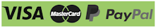 Visa, MasterCard, PayPal